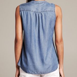 Denim tank top by Banana Republic